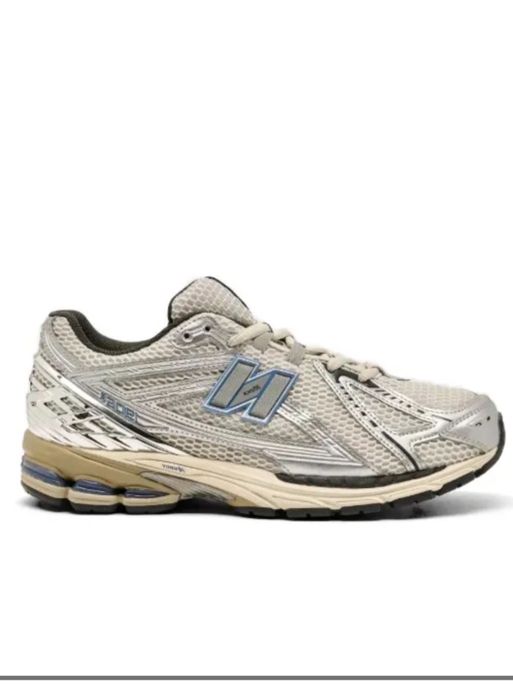 New Balance Men’s 1906R Metallic Silver Sneakers with Tan Sz 11.5M/ 13W NWB